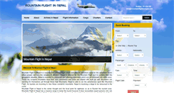 Desktop Screenshot of mountainflightinnepal.com