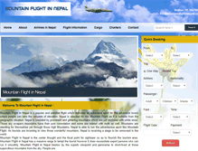 Tablet Screenshot of mountainflightinnepal.com